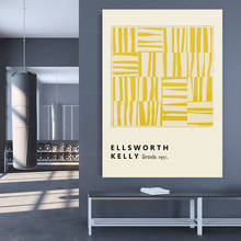 Ellsworth Kelly Poster, Mid Century Inspired, Scandi Print, MOMA Art Exhibition, Bauhaus Poster. 2024 - buy cheap