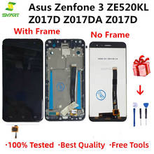 ЖК-дисплей 5,2 дюйма для ASUS Zenfone 3 ZE520KL, Z017DA, Z017DB, Z017D, сенсорный экран с дигитайзером в сборе, рамка ZE 520KL, экран 2024 - купить недорого