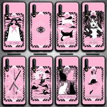 lovely omens tarot pink Phone Case for Huawei P20 P30 P40 lite E Pro Mate 40 30 20 Pro P Smart 2020 2024 - buy cheap