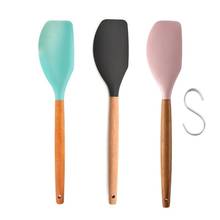 Espátula de silicone antiaderente para cozinhar manteiga, raspador de massa, creme, bolo, espátula de cozimento 2024 - compre barato