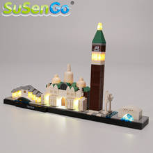 SuSenGo LED Light Set For Architecture Venice Lighting Set Compatible with 21026 NO Building Blocks Model 2024 - buy cheap