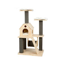 Pine Solid Wood Cat Climbing Frame Cat Litter Cat Tree Fitness Frame Silent Bearing Runner Grinding Claw 2024 - buy cheap