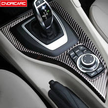 Carbon Fiber Center Console Gear Shift Frame Decoration Cover Trim For BMW X1 E84 2010-2015 LHD Car Styling Interior Accessories 2024 - buy cheap