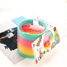 Plastic Spring Coil Children's Toys Rainbow Circle Children's Intellectual Toys Exercise Coordination Ability Kindergarten Gift 2024 - buy cheap