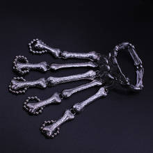Gothic Punk Jewelry Skeleton Bangles Bracelets For Women Mens Elasticity Bracelet Personality Vintage Accessories 2024 - buy cheap