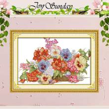 The gorgeous flower basket Counted Cross Stitch 11CT 14CT Cross Stitch Set Wholesale Cross-stitch Kit Embroidery Needlework 2024 - buy cheap