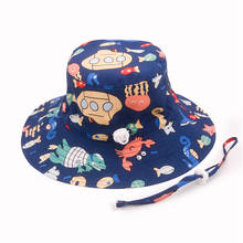 Cartoon Animals Graffiti Kids Sun Hat Girls Boys Soft Cap Summer Outdoor Travel Children Beach Bucket Cap Bonnet 2024 - buy cheap