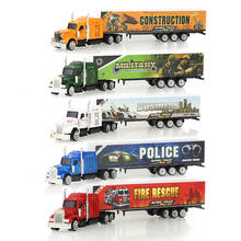 5 cores simulação recipiente caminhão liga diecast modelo carro presentes desmontar deslizante veículo brinquedos educativos para crianças meninos 2024 - compre barato