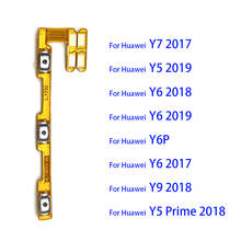 5PCS For Huawei Y5 Y6 Y7 Y9 2018 2019 Y6P Y7P Y8S Y8P Y9S Volume Button Power Switch On Off Key Ribbon Flex Cable 2024 - buy cheap