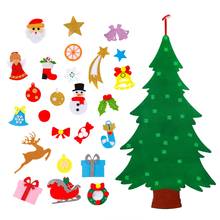 QIFU 3D DIY войлочная Рождественская елка Рождественские украшения для дома Рождественская елка украшения Рождественские подарки новый год 2020 Navidad Noel 2024 - купить недорого
