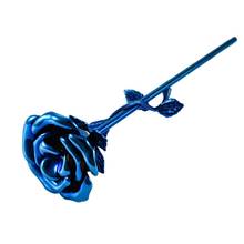 Stainless Steel Blue Rose Flower Cremation Decorative Jewelry Funeral Keepsake Urn For Human Ashes Locket Cremation Memorial Urn 2024 - buy cheap