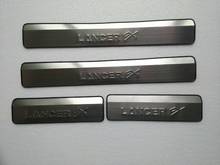 Placa de aço inoxidável, de alta qualidade, peitoril para porta de 2010 a 2019, mitsubishi lancer ex, estilo de carro 2024 - compre barato