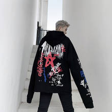 VERSMA-Sudadera con capucha para hombre, suéter con estampado de grafiti Harajuku coreano, ropa de calle de Hip-Hop, rapero, Dropshipping 2024 - compra barato