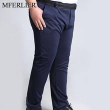 Summer Autumn pants men 5XL 6XL 7XL 8XL 9XL 10XL waist 138cm plus size trousers men 2 colors 2024 - buy cheap