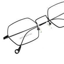 Marcos de Metal poligonales para anteojos, gafas ópticas ultralivianas Unisex, graduadas para miopía, sencillas y a la moda 2024 - compra barato