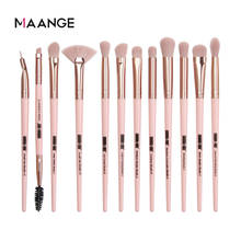 MAANGE Pro-juego de pinceles para maquillaje, para sombras de ojos difuminado perfilador de ojos pestañas cejas, 3, 5 o 12 unidades por lote 2024 - compra barato