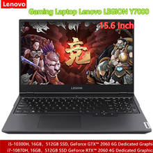 Lenovo 2020 Gaming Laptop LEGION Y7000 With I7-10870H 16GB 512GBSSD GTX 4G Graphics 15.6 Inch FHD Backlit Typc-C RJ45 HDMI 2024 - buy cheap