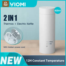 VIOMI Electric Thermos Bottle Cup Portable Bottle Stainless Steel Heating Thermal Mug for Tea Coffee Travel Kettle 400ml 2024 - buy cheap