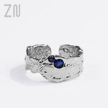 Zn hip hop abertura ajustável dedo anel moda jóias presentes criatividade design personalidade irregular geometria anéis