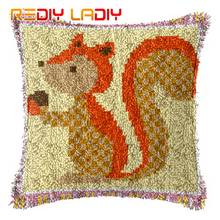 Almofada para travesseiro de raposa vermelha, faça você mesmo, arte e artesanato em crochê, fio acrílico para bordado, capa de almofada de sofá, decoração de casa 2024 - compre barato