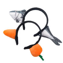 12PCS Plush Stuffed TOY GIFT Sea Animal Fish DOLL , Girl's Head Band Gift Fish Plush Toy 2024 - buy cheap
