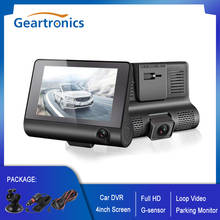 4inch Screen Full HD1080P Car DVR Camera 3-Lens Night Vision Portable Car Dash Cam Vehicle Video Recorder Car Rear View Camera 2024 - buy cheap