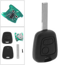 Llave de coche remota de 2 botones, 433MHz, negra, con Chip PCF7961 y hoja HU83, apta para Citroen 73373067C / Peugeot 307 2000-2017 2024 - compra barato