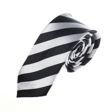 Corbata de JAYCOSIN para hombre flaco cuello estrecho raya Casual delgada corbata celebración boda corbatas de poliéster para hombre negocios simple 2024 - compra barato