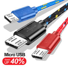 Кабель Micro USB, 3А, 2м/3м, 9 цветов. 2024 - купить недорого