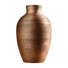 Скандинавские аксессуары для украшения дома, современная простая керамическая ваза для цветов, креативная Настольная Ваза для гостиной, распродажа 2024 - купить недорого