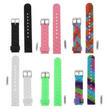 Replacement Soft Silicone Jelly Rubber Wristwatch Strap Smart Watch Band 16mm 2024 - купить недорого