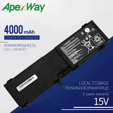 Apexway-bateria de laptop para asus g550, g550j, g550jk, série n550jk, n550jv, rog g550, g550j, g550jk, 15v, 4000 mah 2024 - compre barato