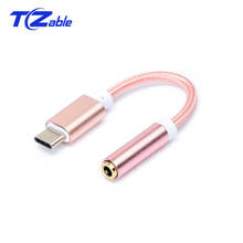 USB Type-C To 3.5 Jack Earphone Cable Type C To 3.5MMHeadphones Audio Conversion Cables For Huawei10 P20 Pro Mix 2s AUX Cable 2024 - buy cheap