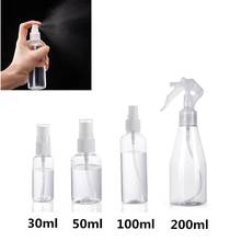1Pc 200/100/50/30ml Transparent Empty Plastic Spray Bottle Portable Refillable Cosmetics Atomizer Plant Watering Sprayer Bottles 2024 - купить недорого