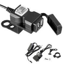 12V Waterproof Motorbike Motorcycle Dual-USB Charger Power Socket Adapter Outlet 2024 - buy cheap