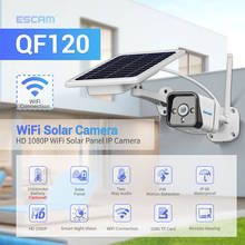 ESCAM QF120 1080P WIFI Battery PIR Alarm IP Camera With Solar Panel Full Color Night Vision Two Way Audio IP66 2024 - buy cheap