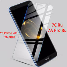 Защитный стеклянный чехол для Huawei Honor 7C 7A Pro Ru Y6 Prime, закаленное стекло 7 C A C7 A7 Honor7c Honor7a Sreen, защитная пленка 2024 - купить недорого