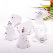 6 pcs/lot Merry Christmas 4 cm White Foam Bell Pendant Christmas Tree Decoration Christmas Party Supplies 2024 - buy cheap