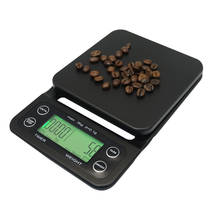 Báscula de café por goteo con temporizador, balanza Digital electrónica para café y cocina, balanza de peso multifuncional de precisión de 3kg, 0,1g 2024 - compra barato