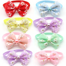 50/100 Pcs Dog Accessories for Small Dogs New Chiffon Bowknot for Dogs Bow Tie Necktie Pet Collar Supplies Dog Bows Accessories 2024 - buy cheap