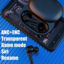 ANC Bluetooth наушники Беспроводной Игровые наушники светодиодный HiFi Басс наушники-вкладыши TWS с наушники прозрачный Active Шум шумоподавления ENC микрофон гарнитуры Bluetooth 2024 - купить недорого