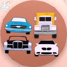 Bunnymoon 2020 New Arrival Four Cars Stitched Metal Cutting Die DIY Scrapbooking Craft Embossing Making Stencil Template 2024 - buy cheap