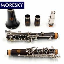 MORESKY Professional Ebony Clarinet Bb 17 Keys Grenadilla Sib Klarnet M110 2024 - buy cheap