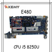 Placa base para portátil Lenovo Thinkpad E480, E580, EE480, EE580, NM-B421, CPU i5, 8250U, 100%, trabajo de prueba FRU, 01LW192, 01LW193, 01LW194 2024 - compra barato