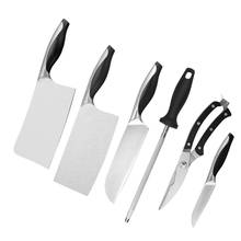 Conjunto de facas de cozinha profissional, faca de chef de cozinha japonesa de alto carbono, aço inoxidável, conjunto de facas afiadas, faca santoku, ferramentas de cozinha 2024 - compre barato
