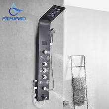 Grifo de ducha LED con pantalla Digital, columna de ducha de baño, cabezal de ducha LED de cascada, masajeador corporal, chorro de SPA 2024 - compra barato