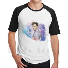 Camiseta con estampado de Glee Kurt Hummel para hombre, camisa de algodón con estampado de acuarela, Quinn Fabray, Santana, Lopez, Glee, Brittany 2024 - compra barato