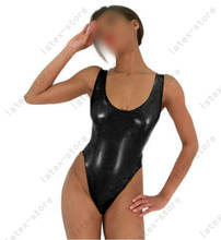Латексный резиновый купальник Gummi с лямкой на шее, подгонянный baywatch 0,4 мм, облегающий костюм 2024 - купить недорого