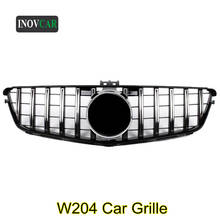 Black GT Style For C-Class W204 Top Quality ABS Material Car Mesh Grill Grille For BENZ C200 C220 C250 2007-2014 2024 - buy cheap