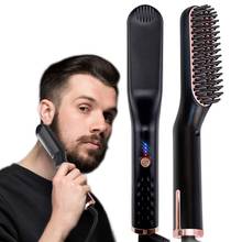 Heating Hair Straightener Brush Comb Multifunctional Hair Straightening Comb Styling Tools Quick Fluffy Straight Beard Comb 2024 - buy cheap